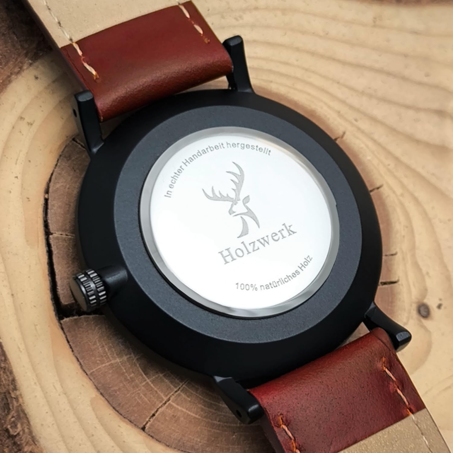 Holzwerk Germany Ręcznie wykonany płaski designerski zegarek unisex męski zegarek damski zegarek ekologiczny naturalny drewniany zegarek analogowy klasyczny zegarek kwarcowy brązowy czarny skórzany