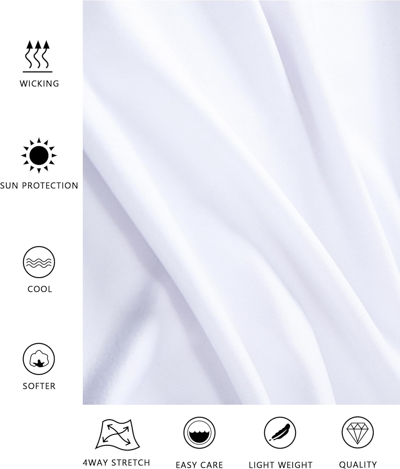 Golf Polo Shirts for Men Short Sleeve Moisture Wicking Dry Fit Performance Designed Collared Solid Casual Polo Shirt - Image 5