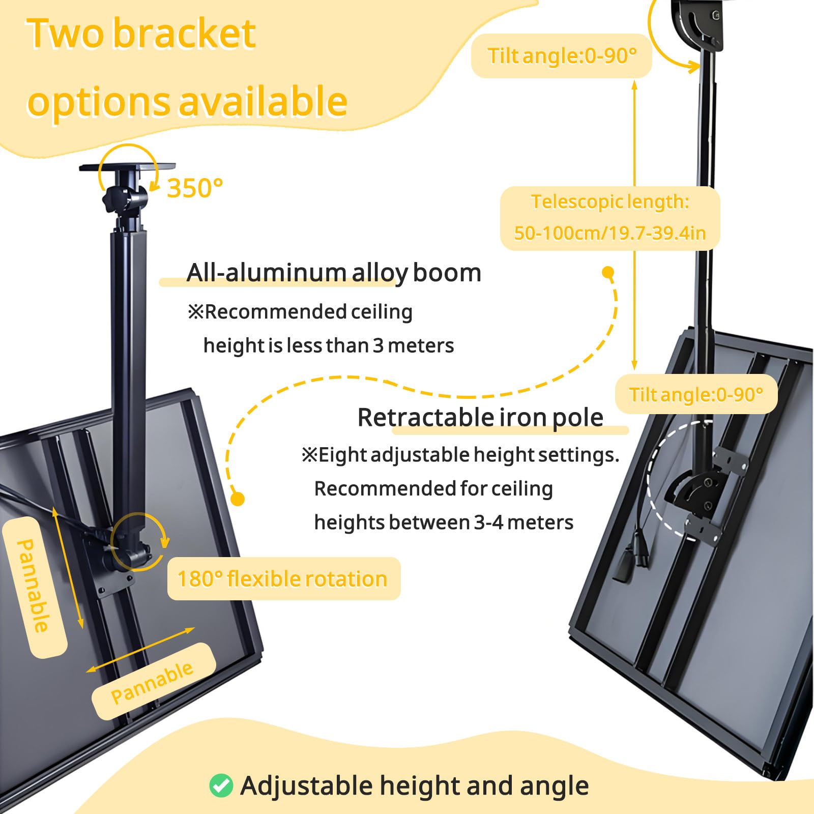 Menù Retroilluminato a LED Montato a Parete, Slim Snap Frame LED Light Box & Ristorante Fast Food Display – per Bar e Punti di Ristoro VerticalTelescopicboom-50 * 70