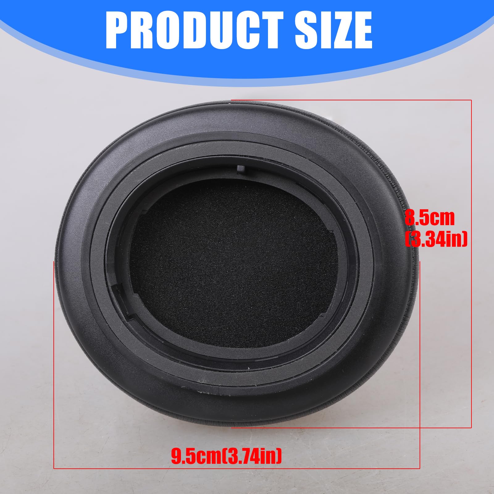 Cuscinetti auricolari in pelle di ricambio per cuffie BH76 Plus Cuscinetti paraorecchie copertura cuscinetti in memory foam