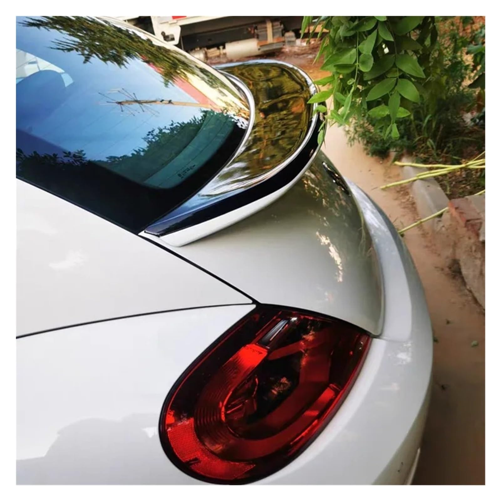 Spoiler Trasero De Coche para VW para Beetle 2013-2016 Kit De Alerón Trasero para Maletero De Coche ABS Fibra De Carbono Accesorios Exteriores Spoiler(Yellow with Black)
