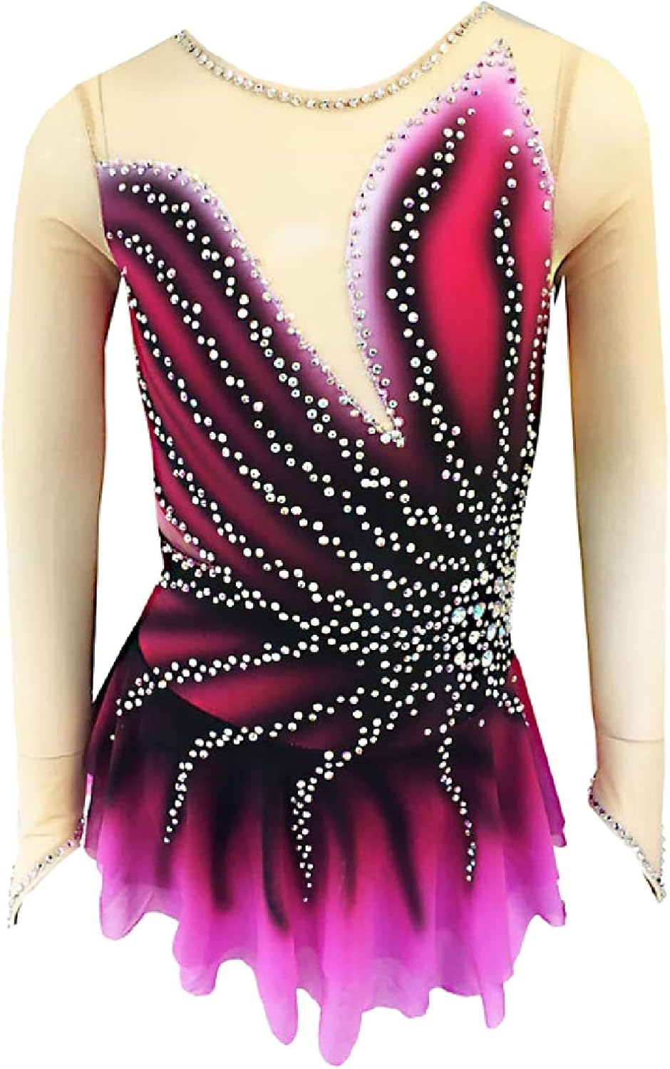 Figure Skating Clothing for Women and Girls Handmade High Elasticity Roller Skating Costume