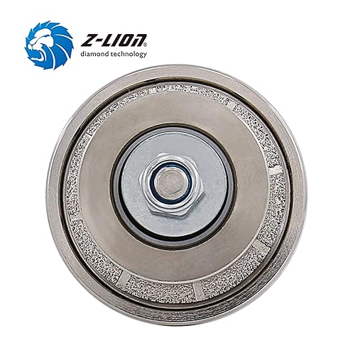 Vista 23 de Z-LION B25 1 "diamante mano perfil rueda router bit medio perfiler rueda para granito concreto mármol borde con 5/8 "-11 rosca