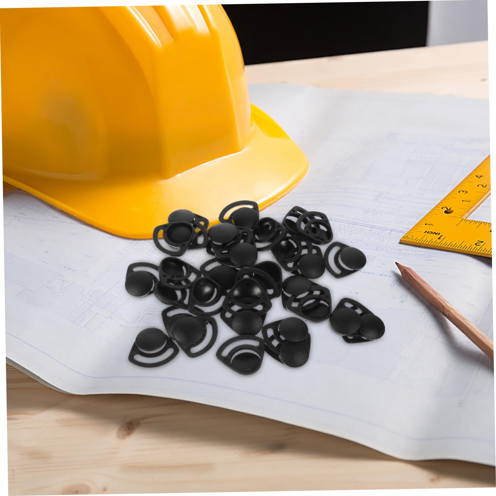 200piezas Hebillas Para Casco De Seguridad De Correa De Barbilla y Fácil De Instalar Repuestos Para Cascos De Construcción y Motocicleta