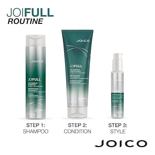 Vista 5 de Joico JoiFULL Champú voluminizador Para cabello fino y fino Añade cuerpo instantáneo Plenitud duradera Para cabello más grueso Impulsa