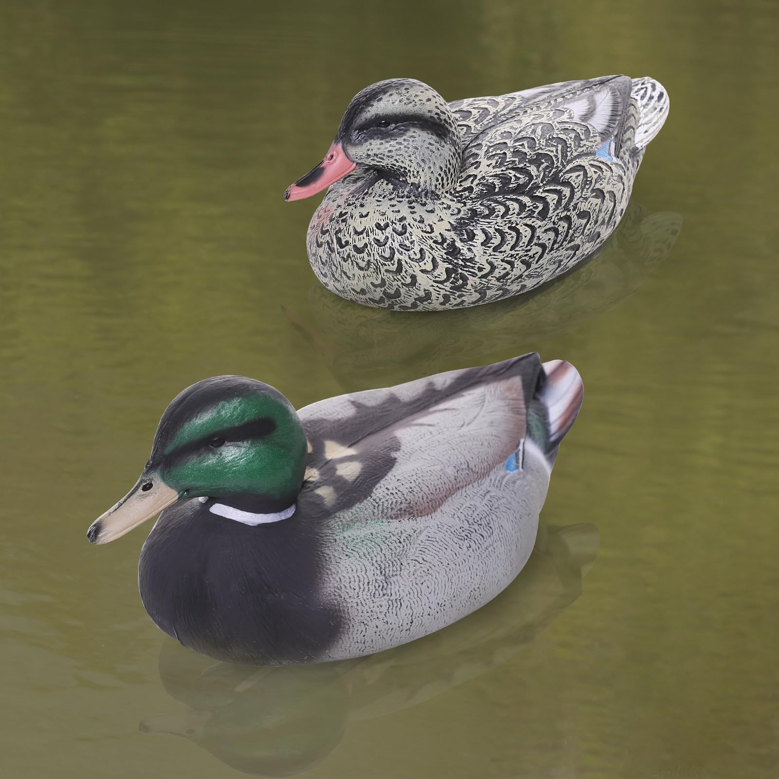 Cifavor Realistic Mallard Duck Models 2-Pack