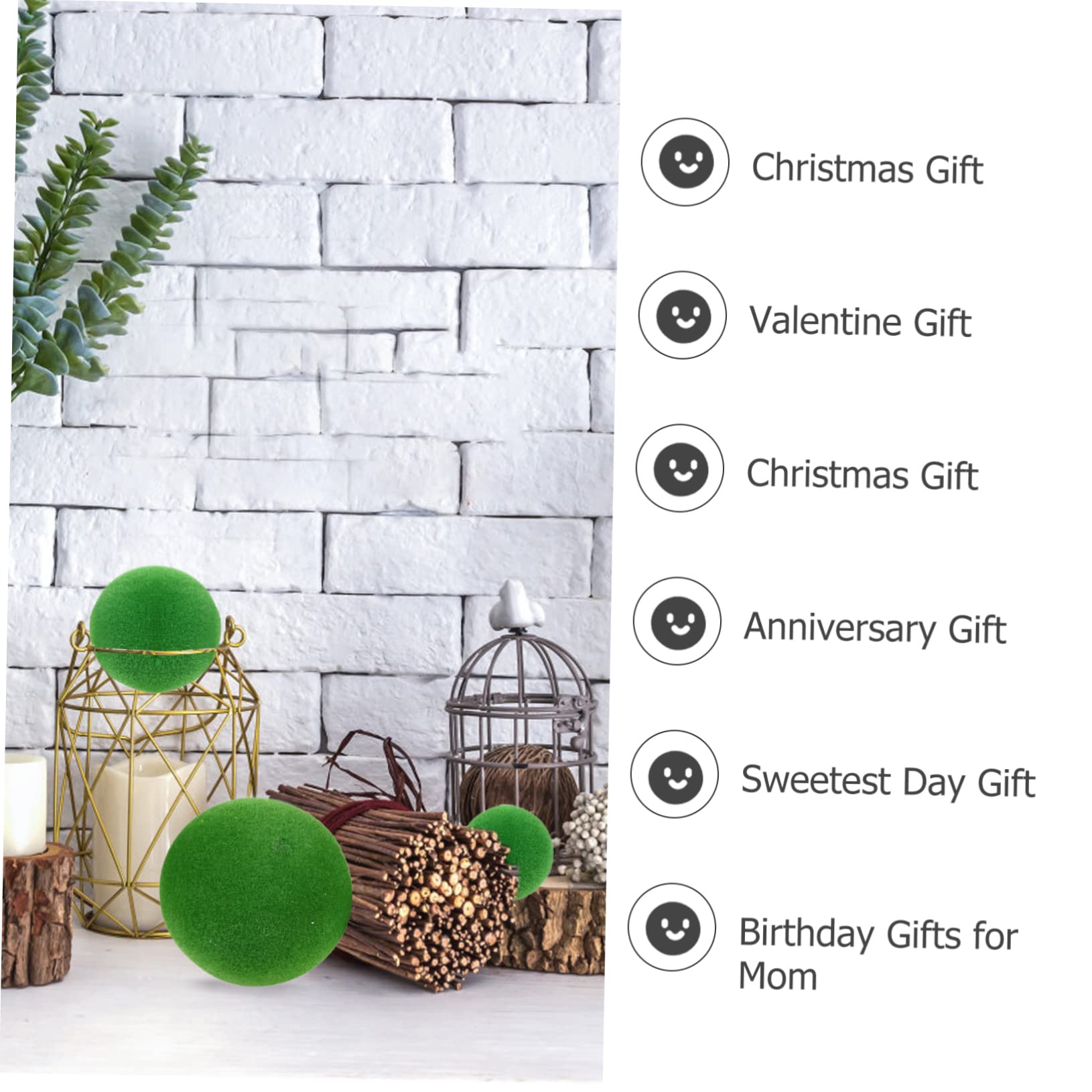Zerodeko 2sets Realistische Faux Box Künstliche Moos Für Hochzeit Decor 8 Stücke * 2