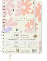 PLANNER PERMANENTE WIRE-O MELISSA FINANCEIRO A5 BLOCK BLOOMY