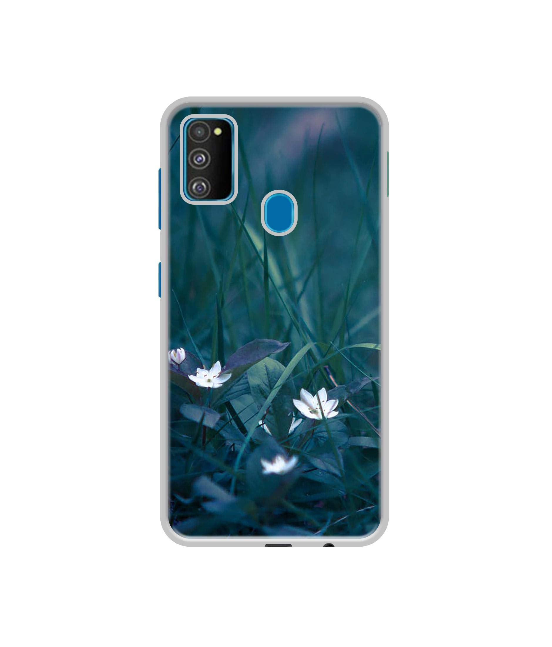 Amazon Brand - Solimo Silicone Designer White Flower Uv Printed Soft Back Case Mobile Cover for Samsung Galaxy M21 / M30S (B0854FDH58) Amazon Price History, Amazon Price Tracker