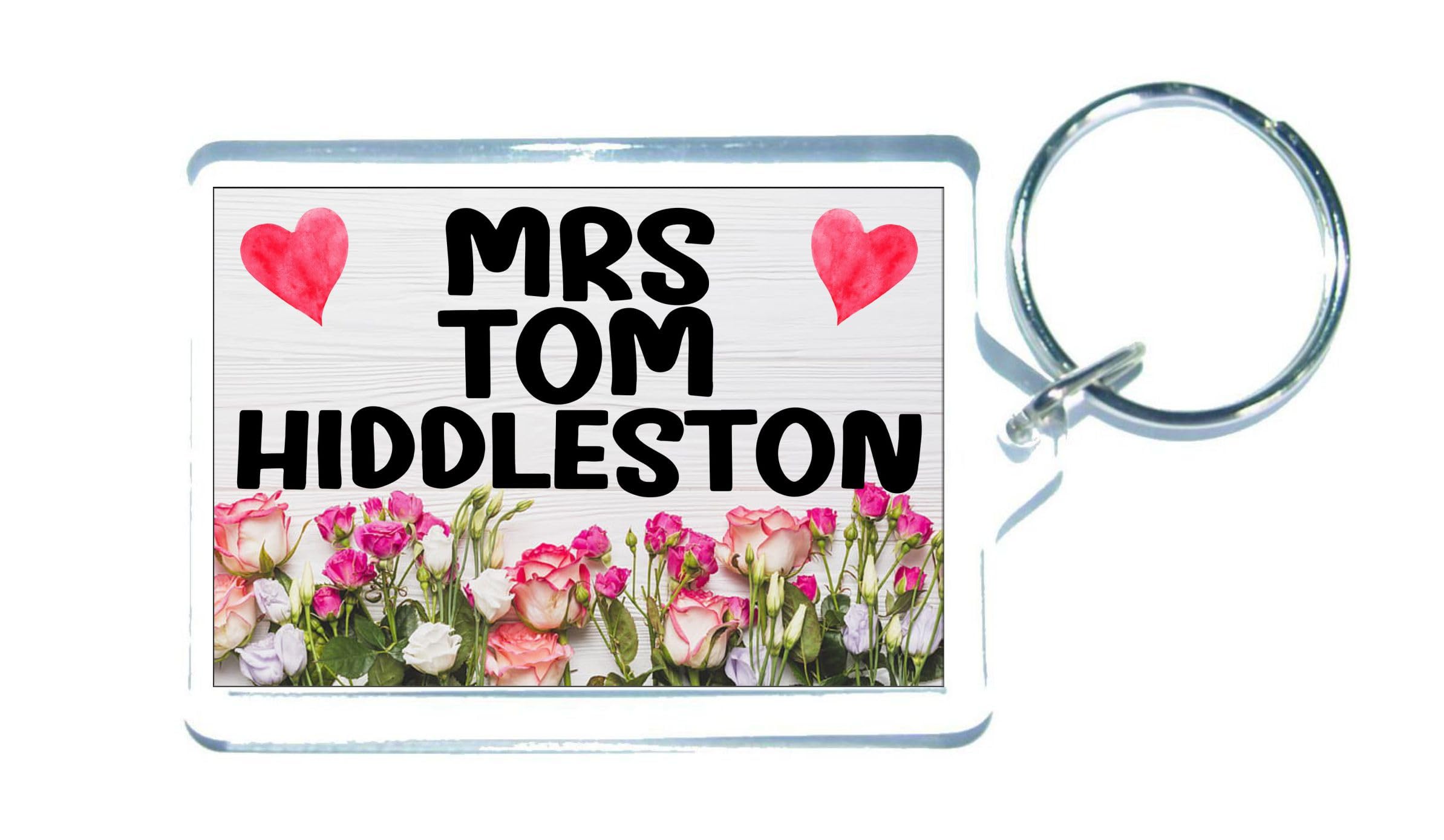Decalarama Mrs Tom Hiddleston Keyring Gift – Fun Cute Novelty Movie Star Fan Present