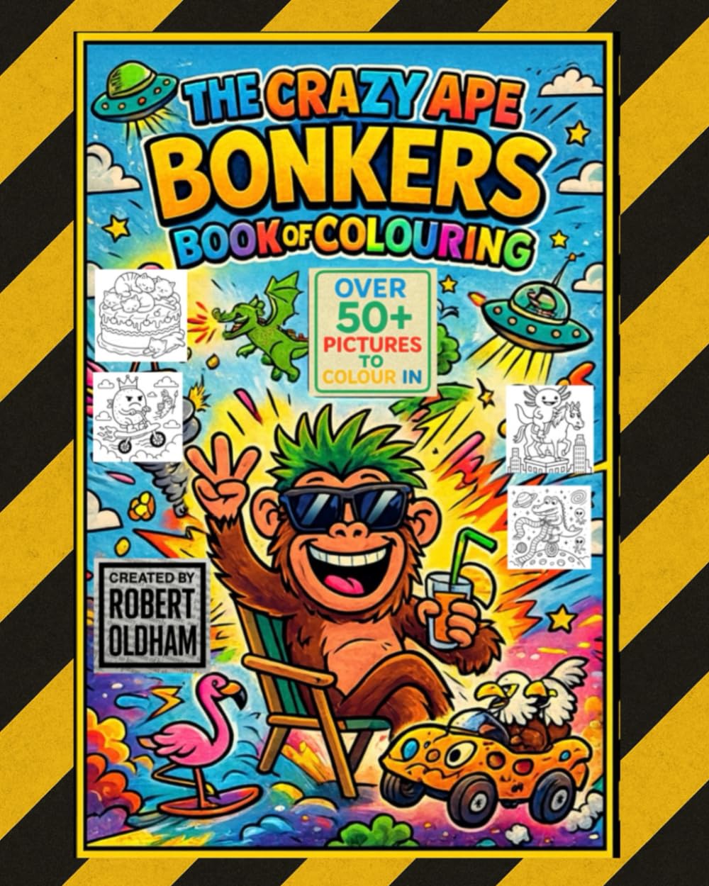 The Crazy Ape BONKERS book of colouring