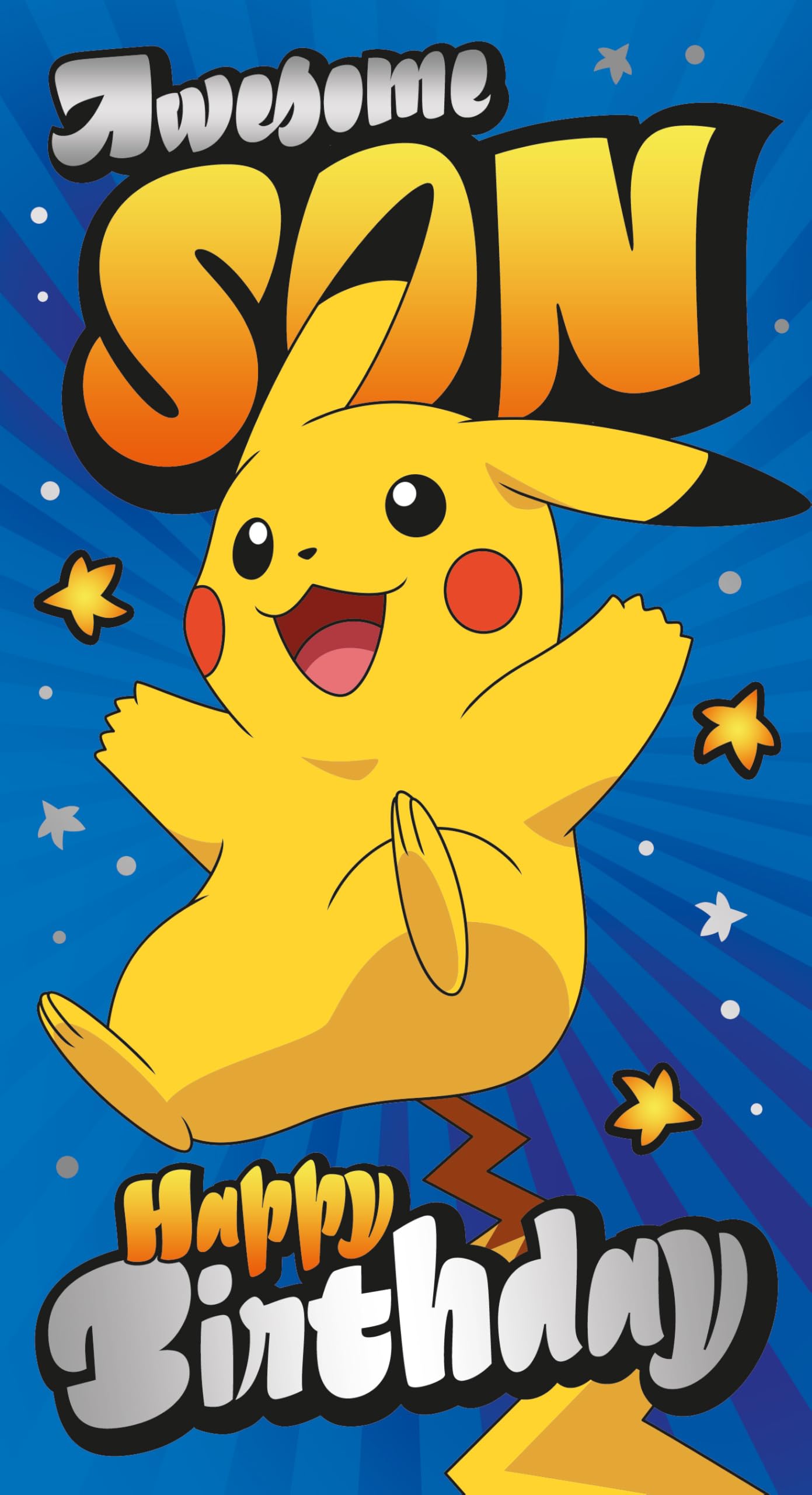 POKEMON SON BIRTHDAY CARD