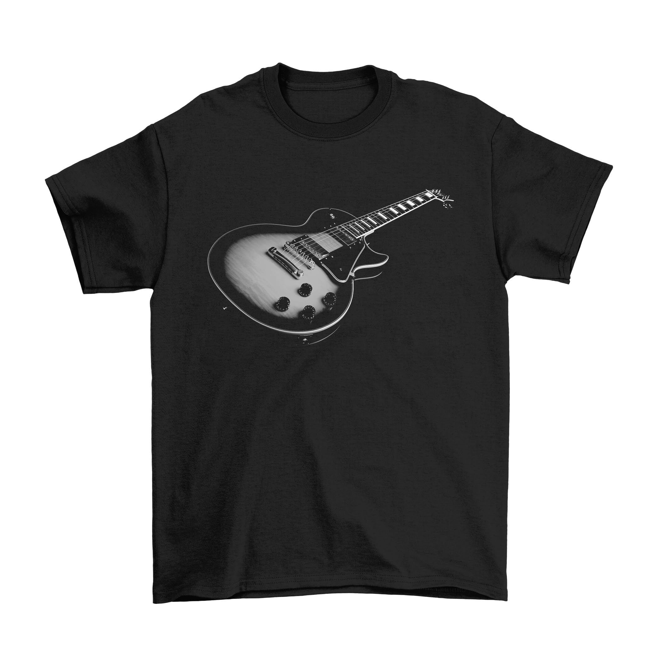 Jonny Cotton Men's Black Turntable Dj, Or Wo Musical Instrut T-Shirt, Made From