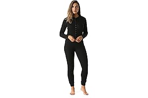 Women's Thermal Henley Onesie Union Suit