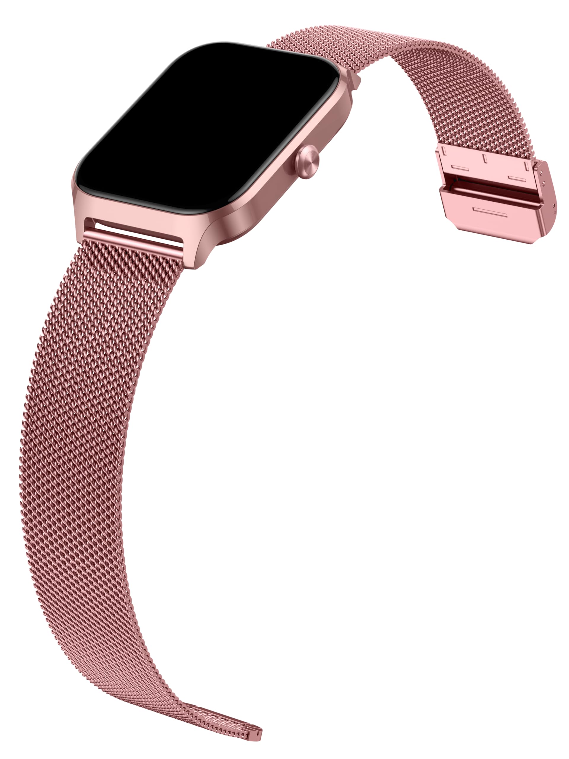 CASCHO Smartwatch Damen mit Telefonfunktion, 1.85'' Smart Watch, 120+Sportmodi Fitnessuhr mit Herzfrequenz/SpO2/Schrittzähler/Schlafmonitor, IP68 Wasserdicht Fitness Tracker für iOS Android,Rosa