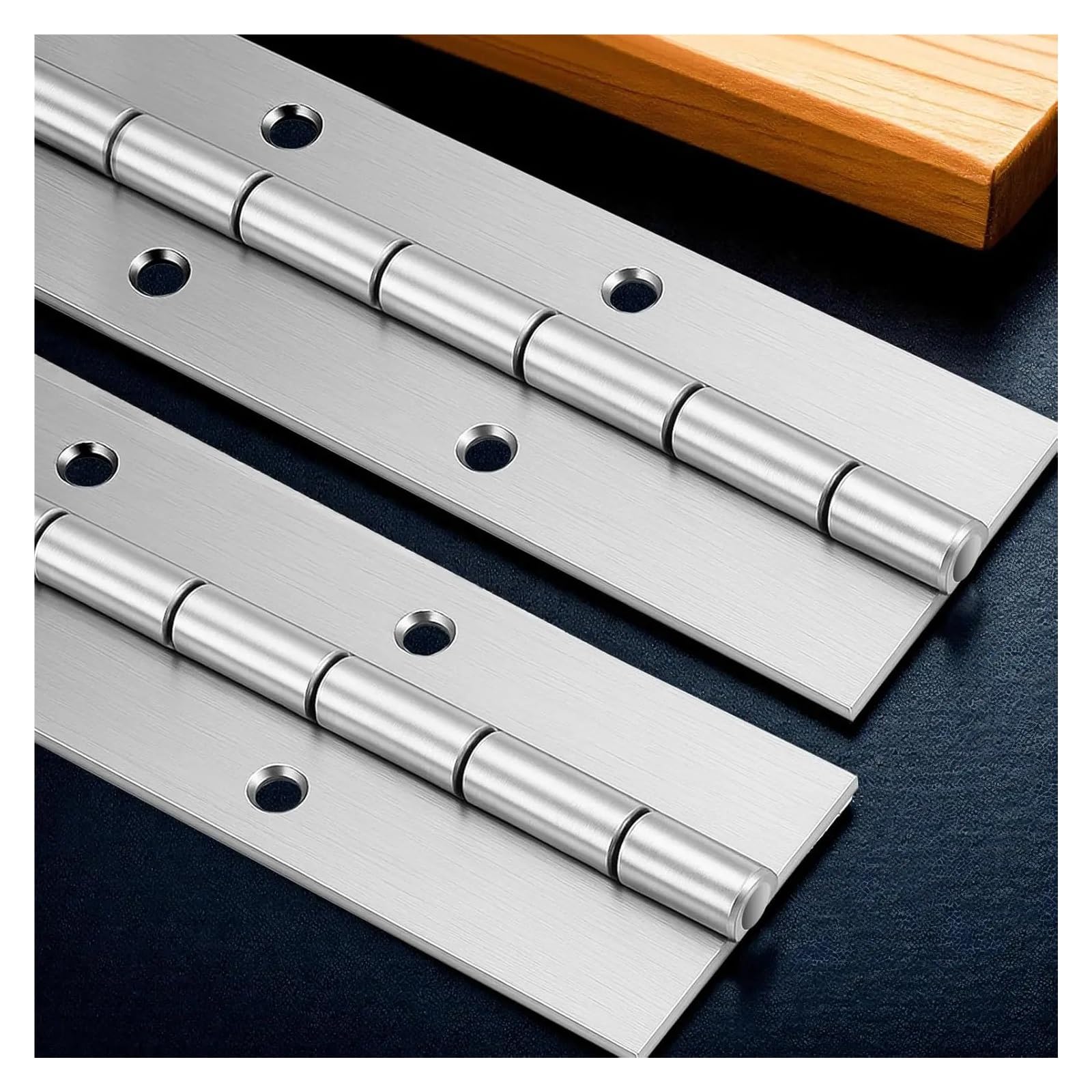 Bisagra larga para piano 2 uds 6in 8in 10in 12in 20in 24in 36in 48in bisagras de Piano continuas for puerta gabinete caja madera muebles armario marino(2pcs 48inx30mmx1.2mm)