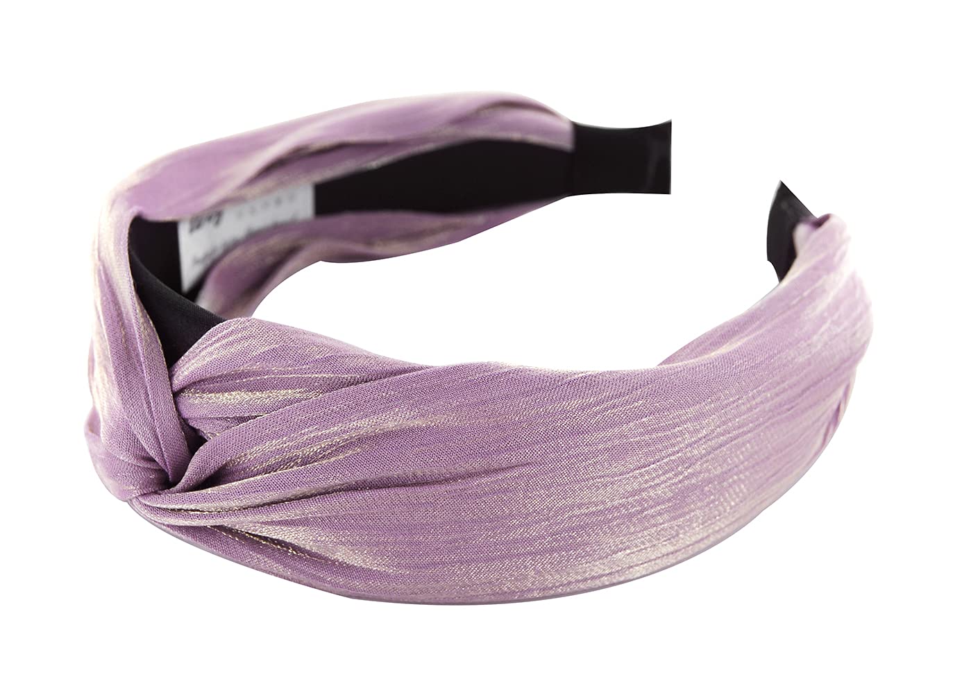 axy HRD2 Headband with Refined Knot and Light Shine - Beautiful Headband Hair Accessories (Light Purple), Black - Image 3