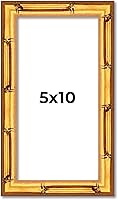 Vista 54 de Poster Palooza Marco de madera maciza de bambú dorado de 12 x 8 pulgadas con acrílico UV, respaldo de tablero de espuma y accesorios para colgar