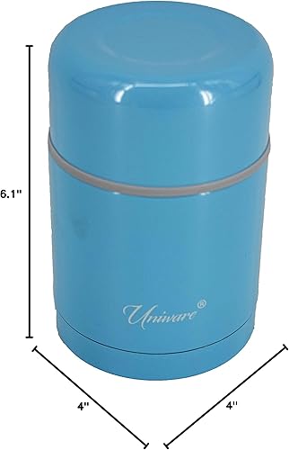 Miniatura 3 de 2466BL Uniware - Recipiente sellado al vacío de doble pared (20.3 fl oz) (azul)