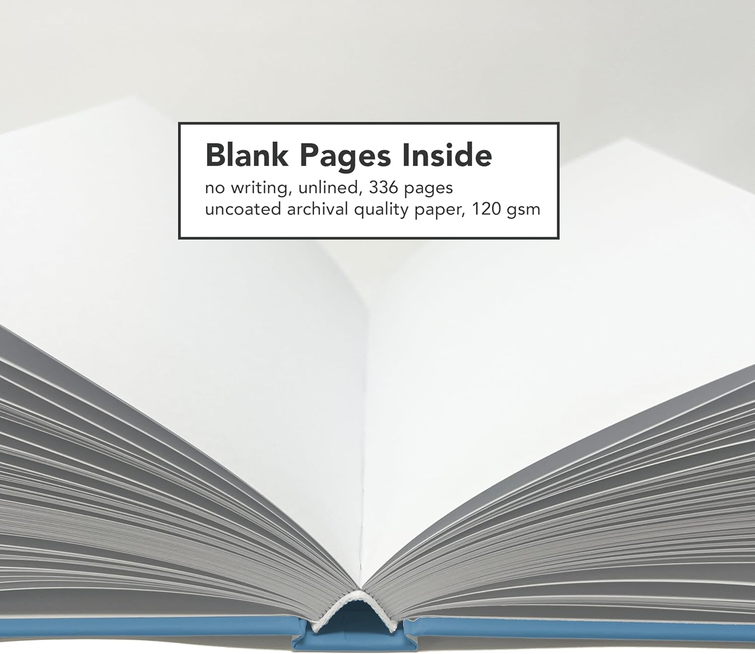 CovoBook™ Blank Hardcover | Premium Sketchbook Journal Guest Book | Photo Prop Home Decor (Lake, Size 9)