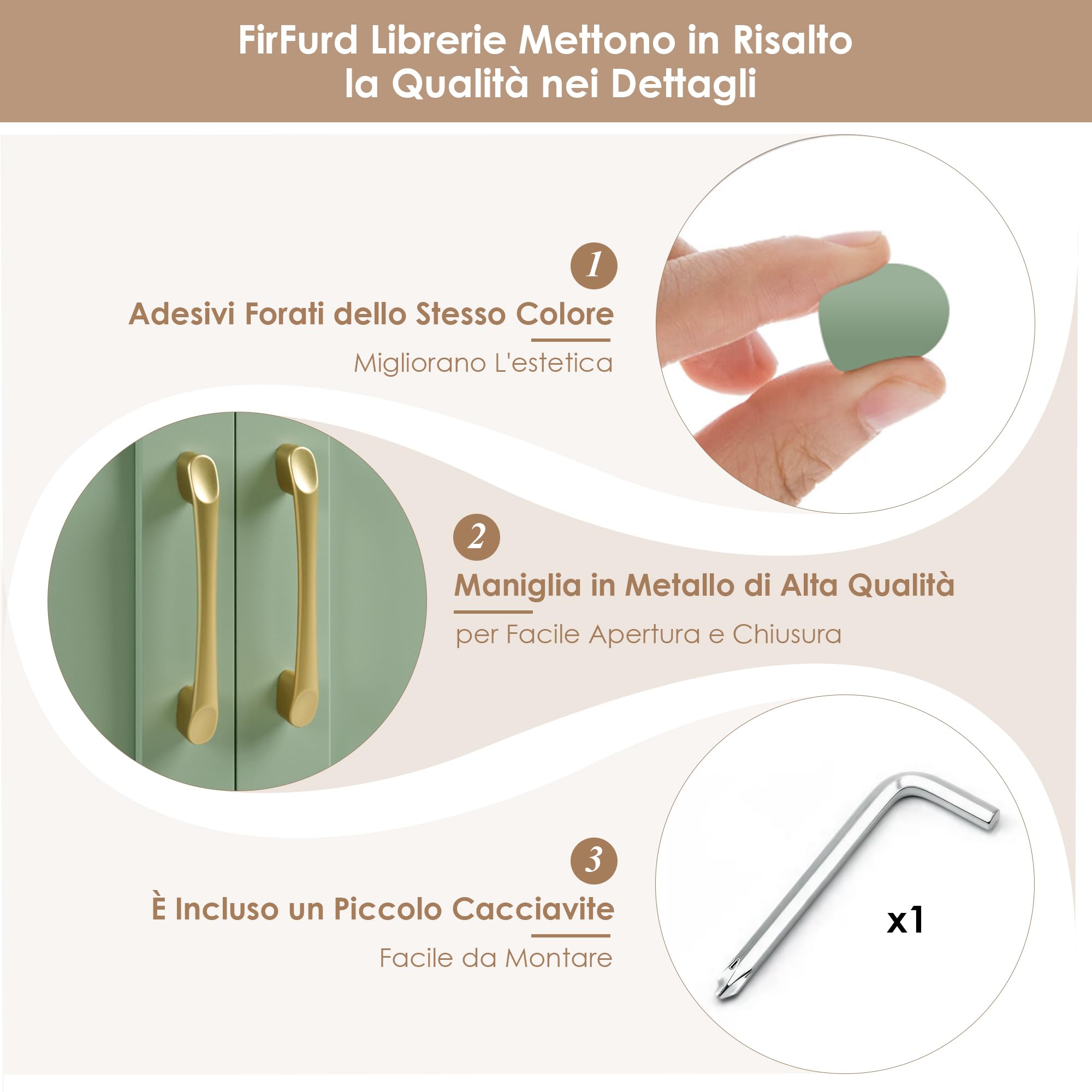 FirFurd 209 cm Libreria Verticale, Libreria da Parete a 4 Ante Verde | Vetrinetta Soggiorno a 15 Scomparti Aperti,Scaffale Portaoggetti Ampio Spazio,per Studio, Ufficio, Soggiorno,150x23.7x209cm