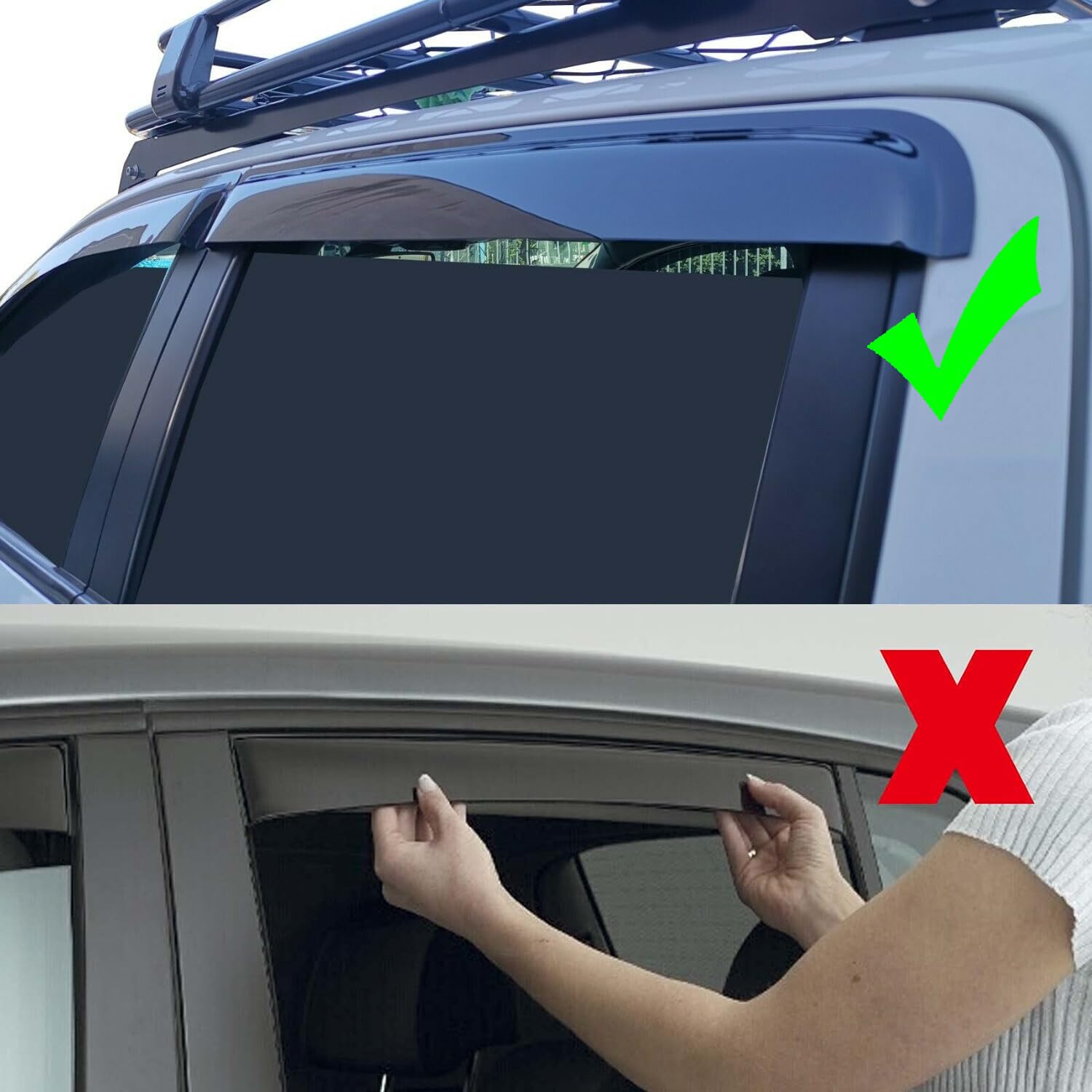 Protectores de capó y Deflectores de Viento Accesorios para Ford Ranger 2023-2024-2025 T9 Raptor Wildtrak Platinum XL XLT Limited Tremor Wildtrak X