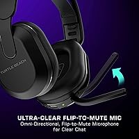 Vista 3 de Turtle Beach Stealth 500 - Auriculares inalámbricos amplificados para juegos para PC, PS5, PS4 y móvil, batería de 40 horas, Bluetooth, cojines