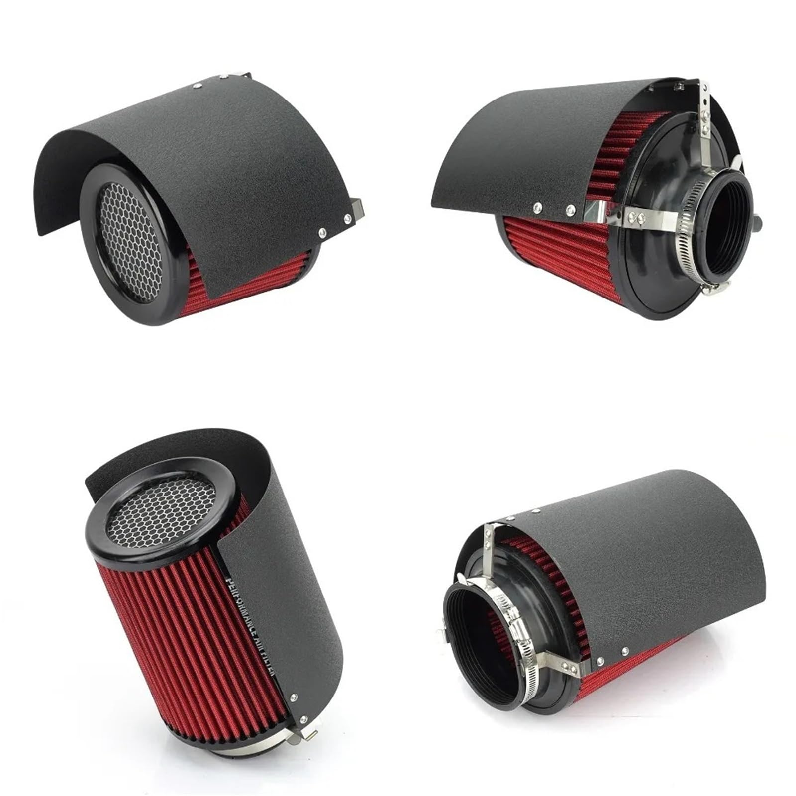 Filtr powietrza samochodu Regulowany filtr powietrza z grzybkiem. Osłona termoizolacyjna Osłona przedniej szyby ze stali nierdzewnej Filtr zamienny(101MM Black)