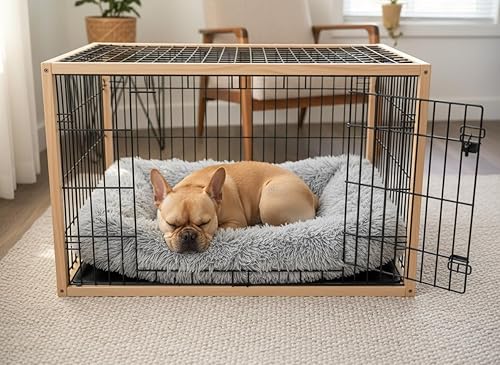 Miniatura 4 de Cama para perro, camas para mascotas (pequeñas) - Calidad premium, lavable y portátil, ecológica, múltiples tamaños, diseño elegante, funda