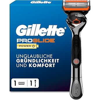 Gillette Fusion5 Proglide Power Men's Razor Metal Black