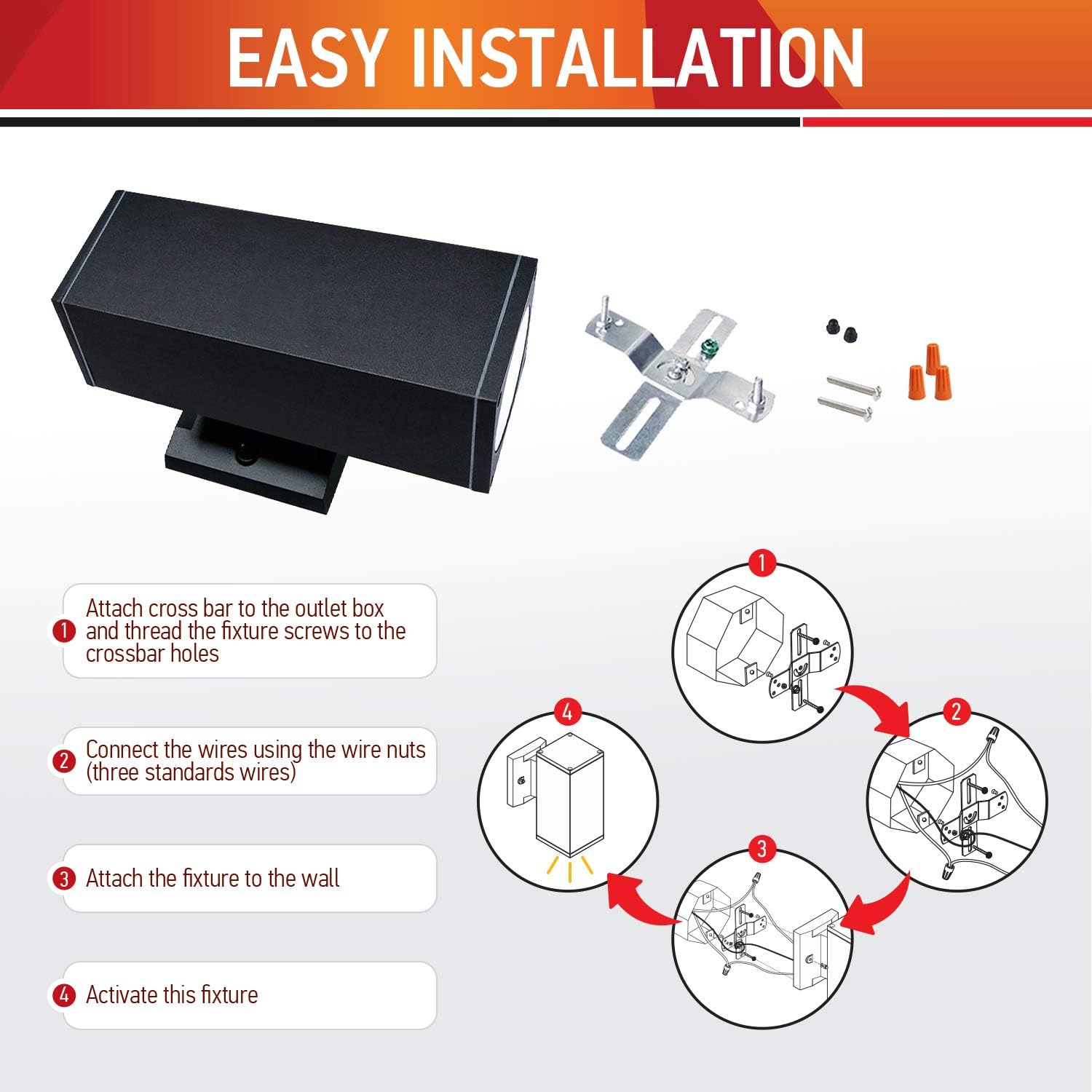 ❤ Crazy Deals OSTWIN LED Up Down Wall Light Cylinder Exterior Ligh, Wet Location, 18W (145W Equiv.) 1500Lm 5000K Daylight, 120V Outdoor Square Light Fixture, Porch Front Door Light, ETL Listed Creative Product OSTWIN LED Up Down Wall Light Cylinder Exterior Ligh, Wet Location, 18W (145W Equiv.) 1500Lm 5000K Daylight, 120V Outdoor Square Light Fixture, Porch Front Door Light, ETL Listed