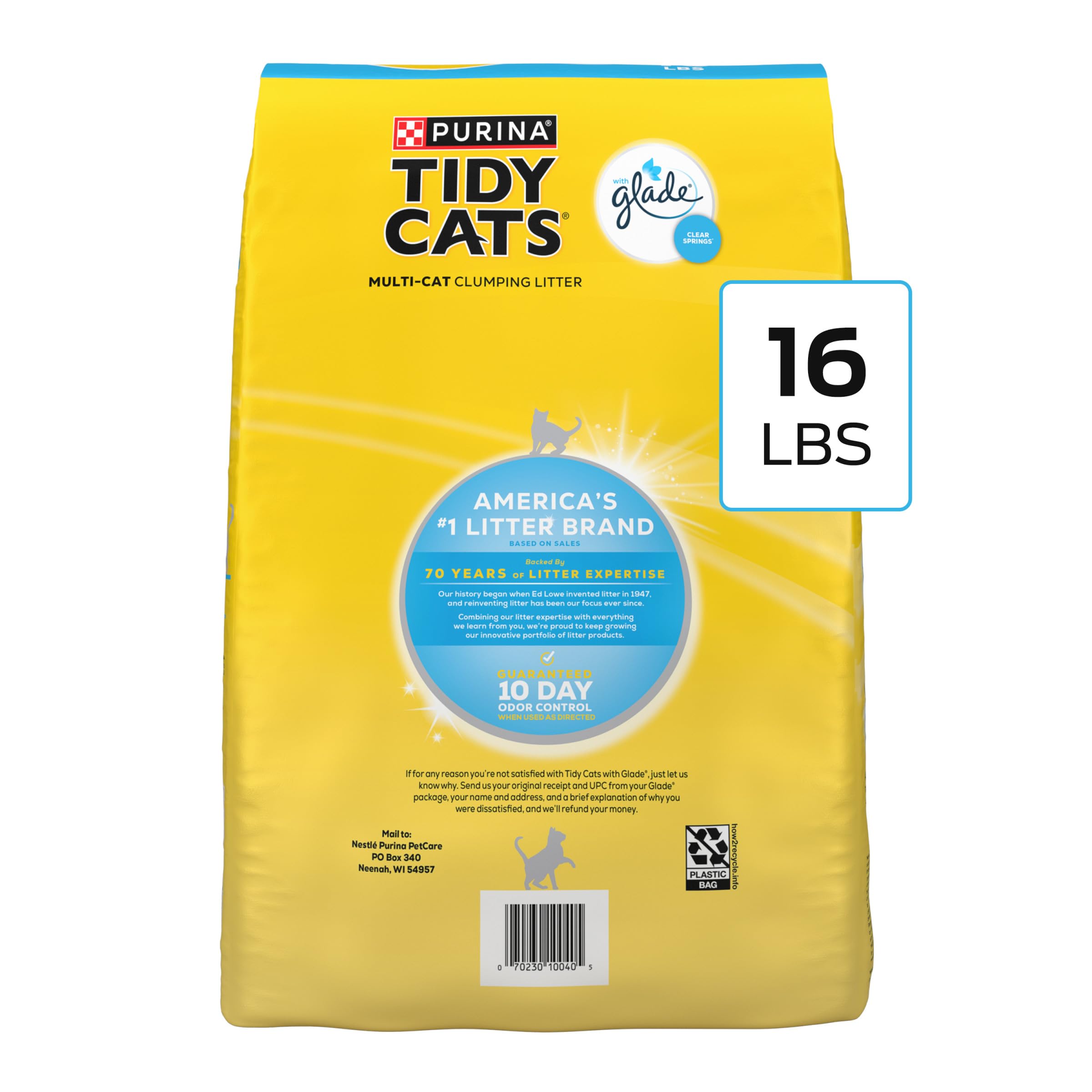 Purina Tidy Cats Clumping Multi Cat Litter, Glade Clear Springs - 16 lb. Bag - image 8