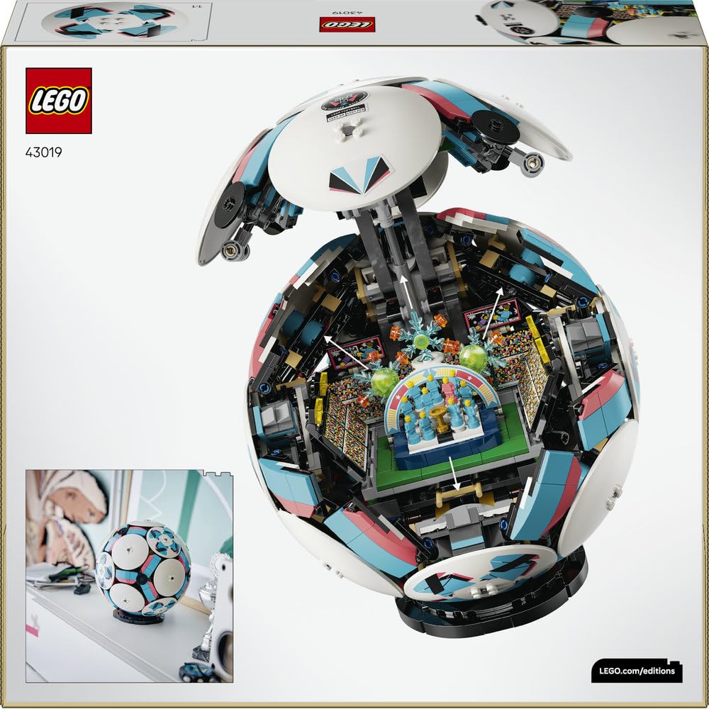 LEGO Editions Piłka nożna 43019 | Sportowa dekoracja, zestaw klocków dla dzieci, prezent dla fana piłki nożnej, dla chłopców i dziewczynek 10+, 1498 elementów