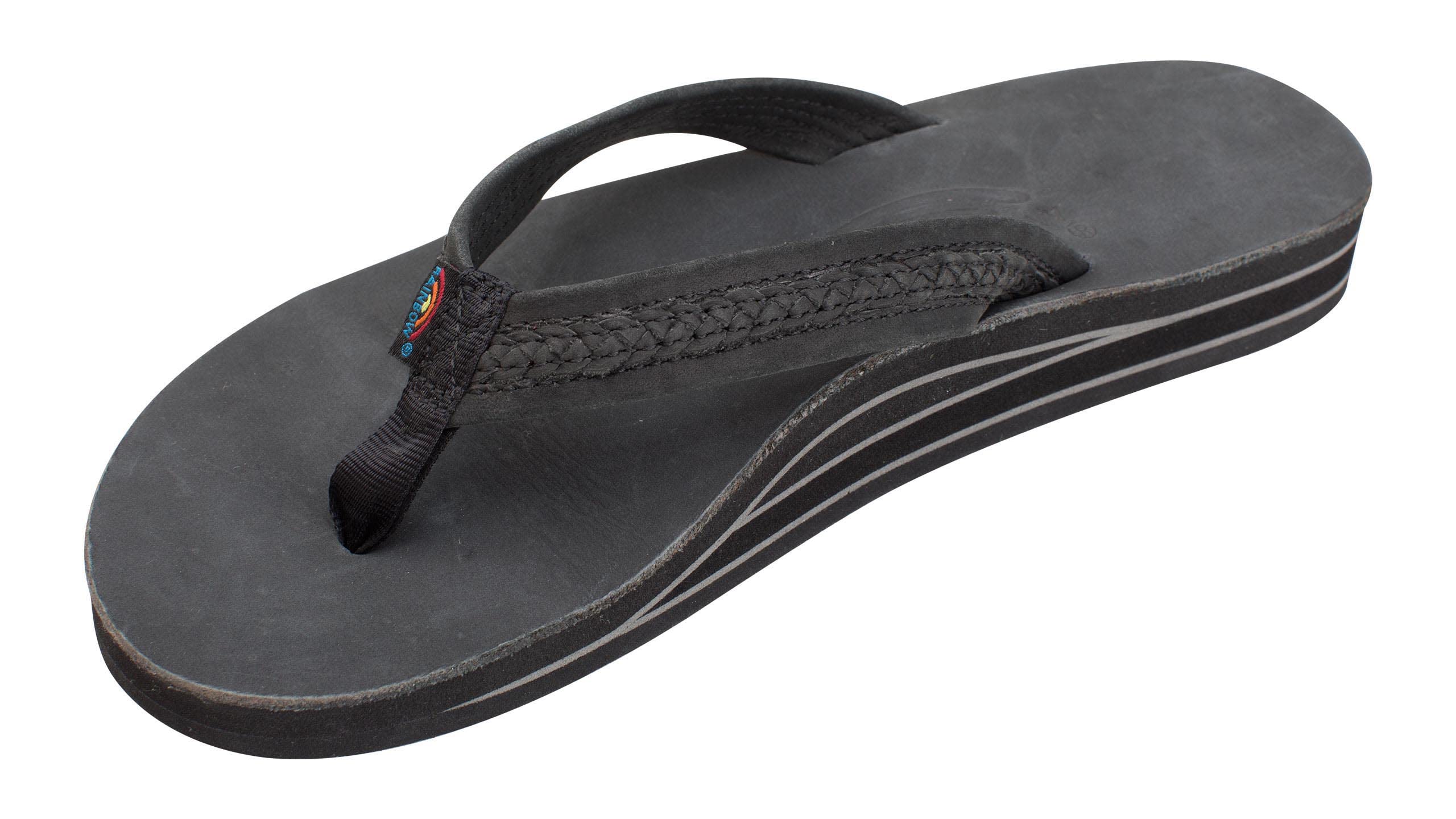 Sandales Rainbow The Willow cuir de qualité supérieure noir taille 42 - 7