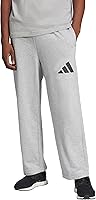adidas Men's Essentials 3-Bar Wide Leg Sweatpants - Cozy French Terry, Loose Fit for Everyday Comfort