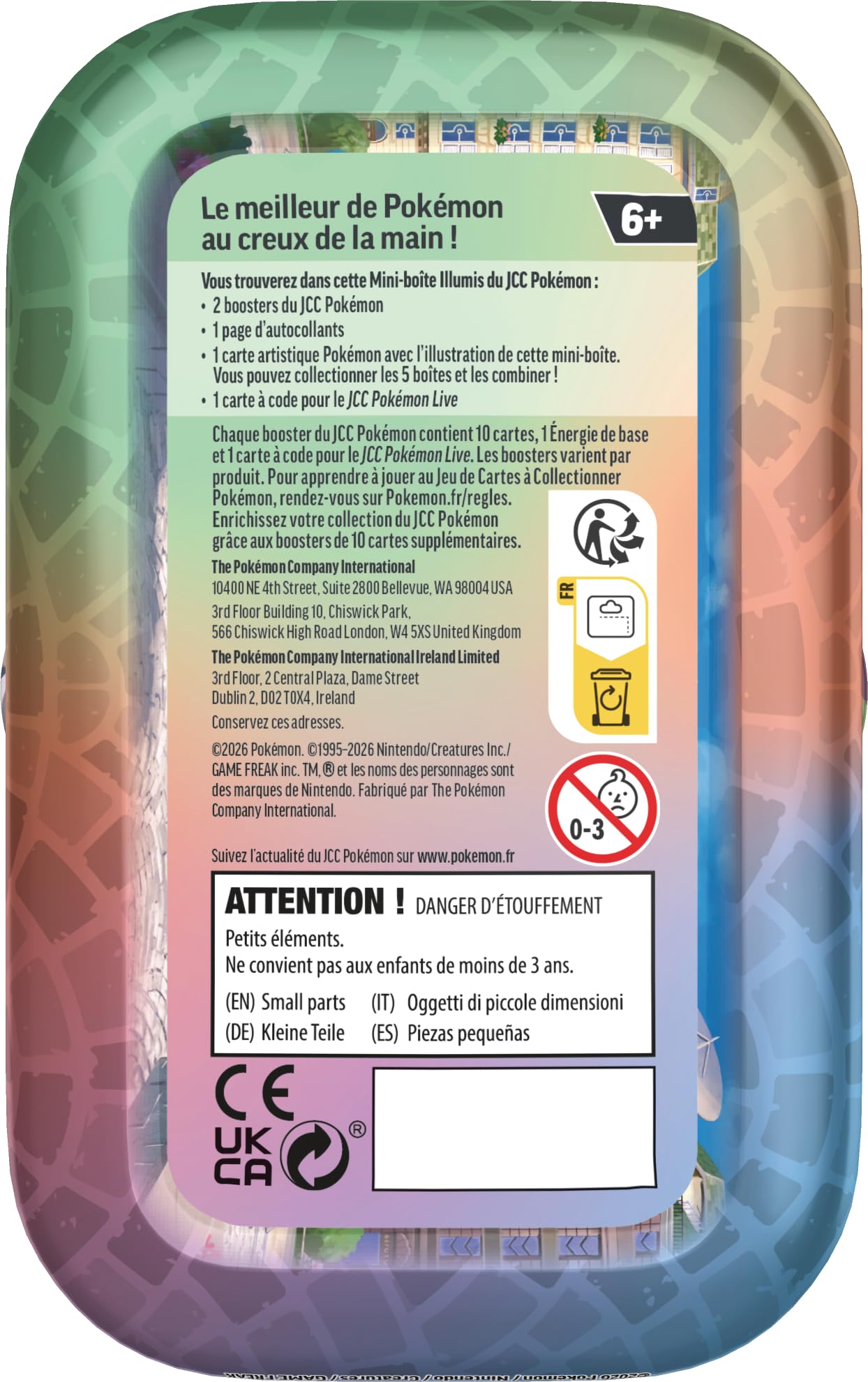 Pokémon : Mini-boîte Illumis – Drattak et Hélionceau (2 boosters, 1 Carte Artistique et 1 Page d’Autocollants)
