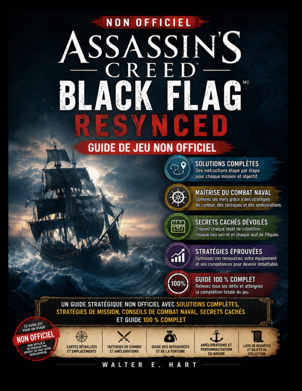 ASSASSIN'S CREED BLACK FLAG RESYNCED GUIDE DE JEU NON OFFICIEL: Un guide stratégique non officiel comprenant des solutions d'experts, des stratégies ... et une méthode pour terminer le jeu à 100 %.