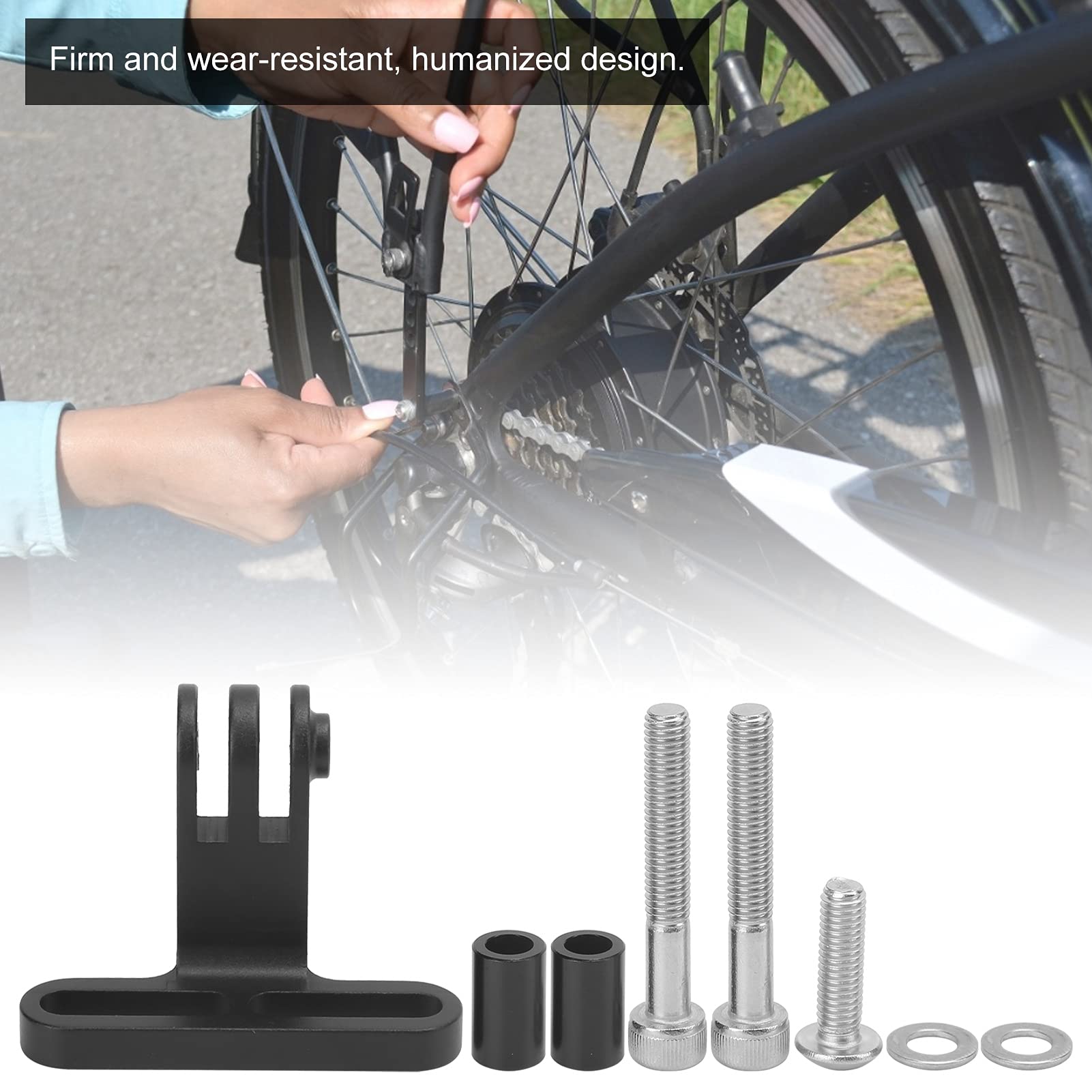 Culnflun Bicycle Handlebar Stem Mount Rack Aluminium Alloy Camera Holder for Base and Bike Front Light Sturdy Durablity and Practical for Various Bike Stems