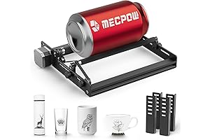 Mecpow G3 Laser CNC Rotary Axis Engraving Module for Cylindrical Objects