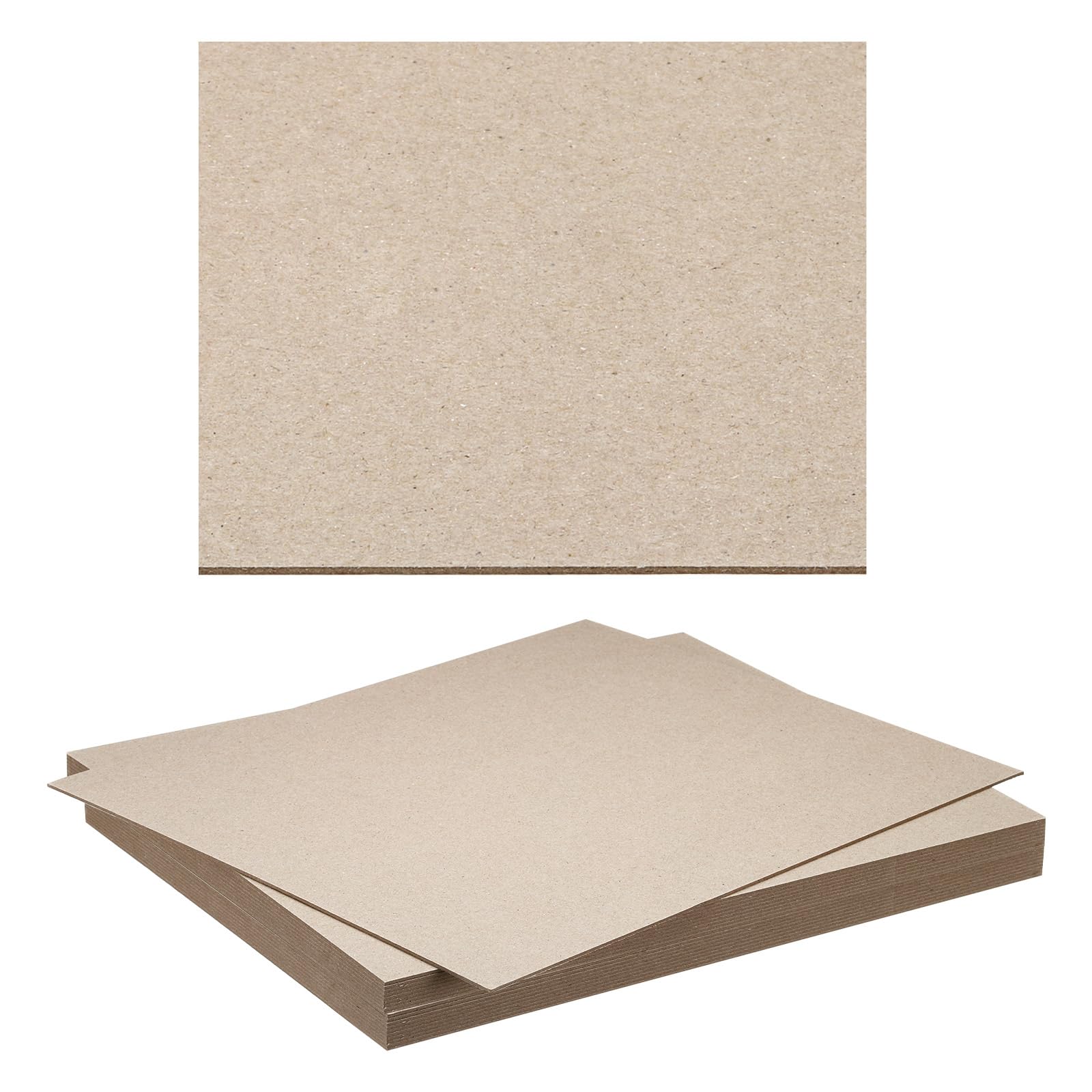PATIKIL 12.5x10x0.06" Chipboard Sheets, 20Pcs Thick Book Board Binders Board Sturdy Bookbinding Supplies for Book Binding Cover Gray