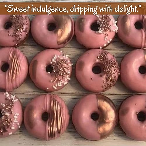 Miniatura 3 de Confect Goteo comestible para decoración de pasteles, donas y cupcakes, bronce brasileño, 3.71 onzas