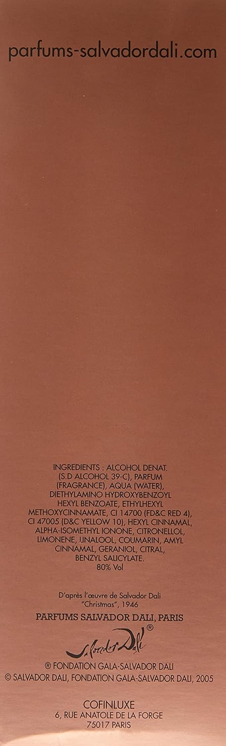 Dalissime By Salvador Dali For Women. Eau De Toilette Spray 3.4 Ounces