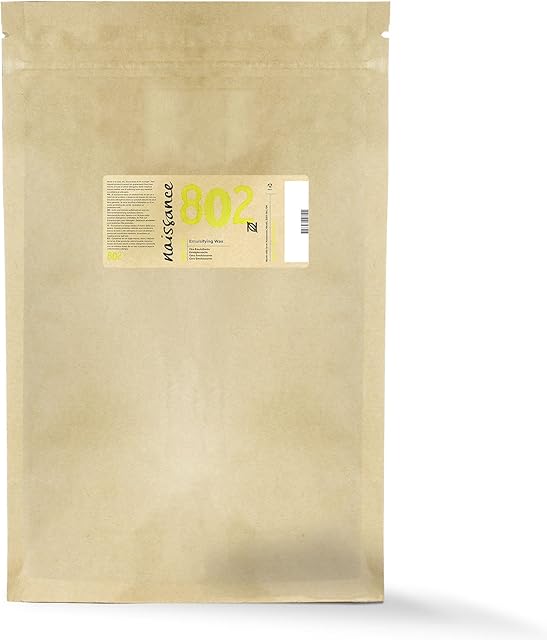Naissance Emulsifying Wax Beads (No. 802) - 1kg - British Pharmacopoeia (BP) Grade - Use in DIY Beauty Recipes, lotions and creams