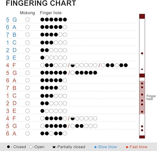 Miniatura 3 de Flauta dizi de bambú Instrumento tradicional chino hecho a mano Clave de Re