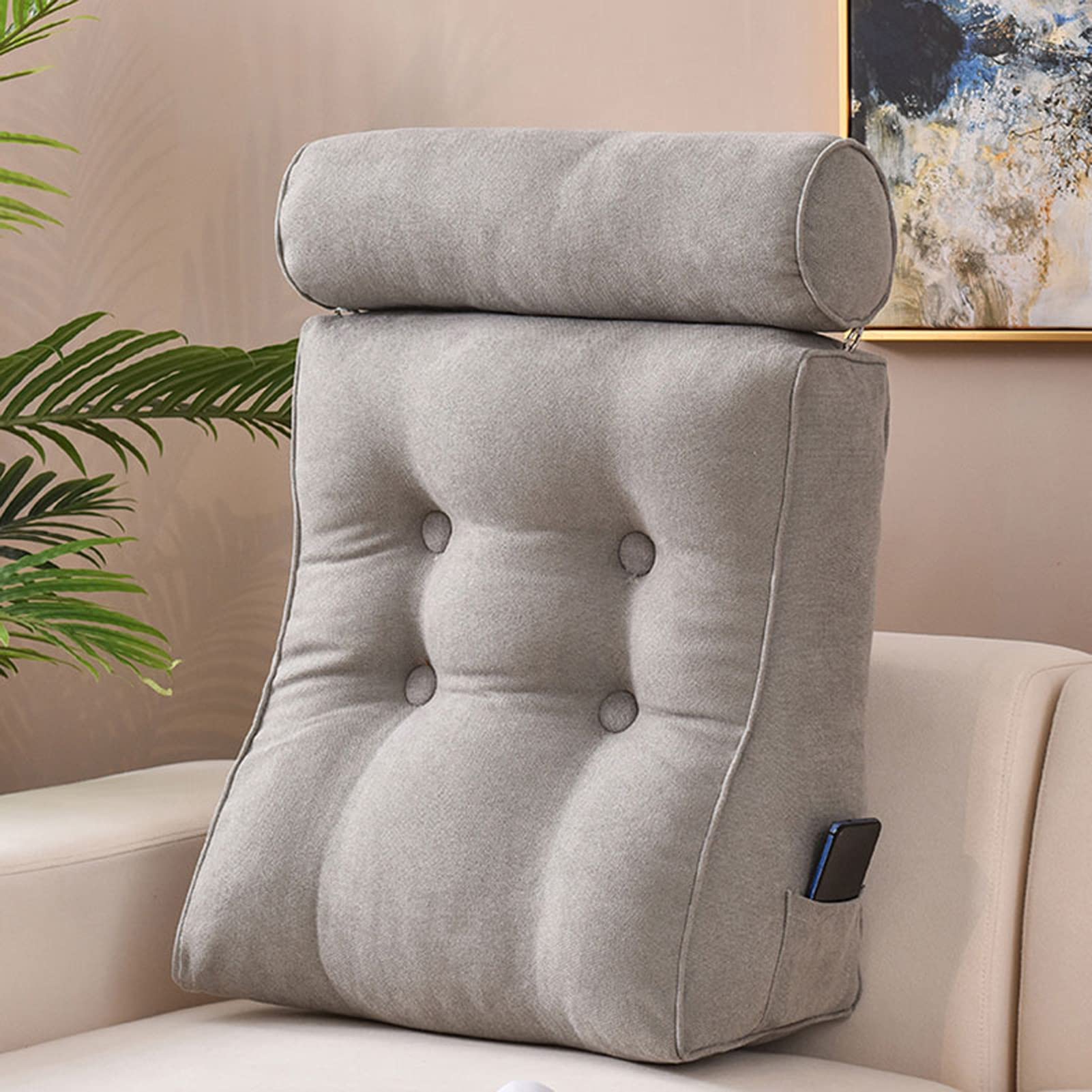 SBZIOJHDR backrest cushion, Reading Pillows,Lumbar Support Cushion,Rest Backrest Pillow,Great As for Books Or Gaming