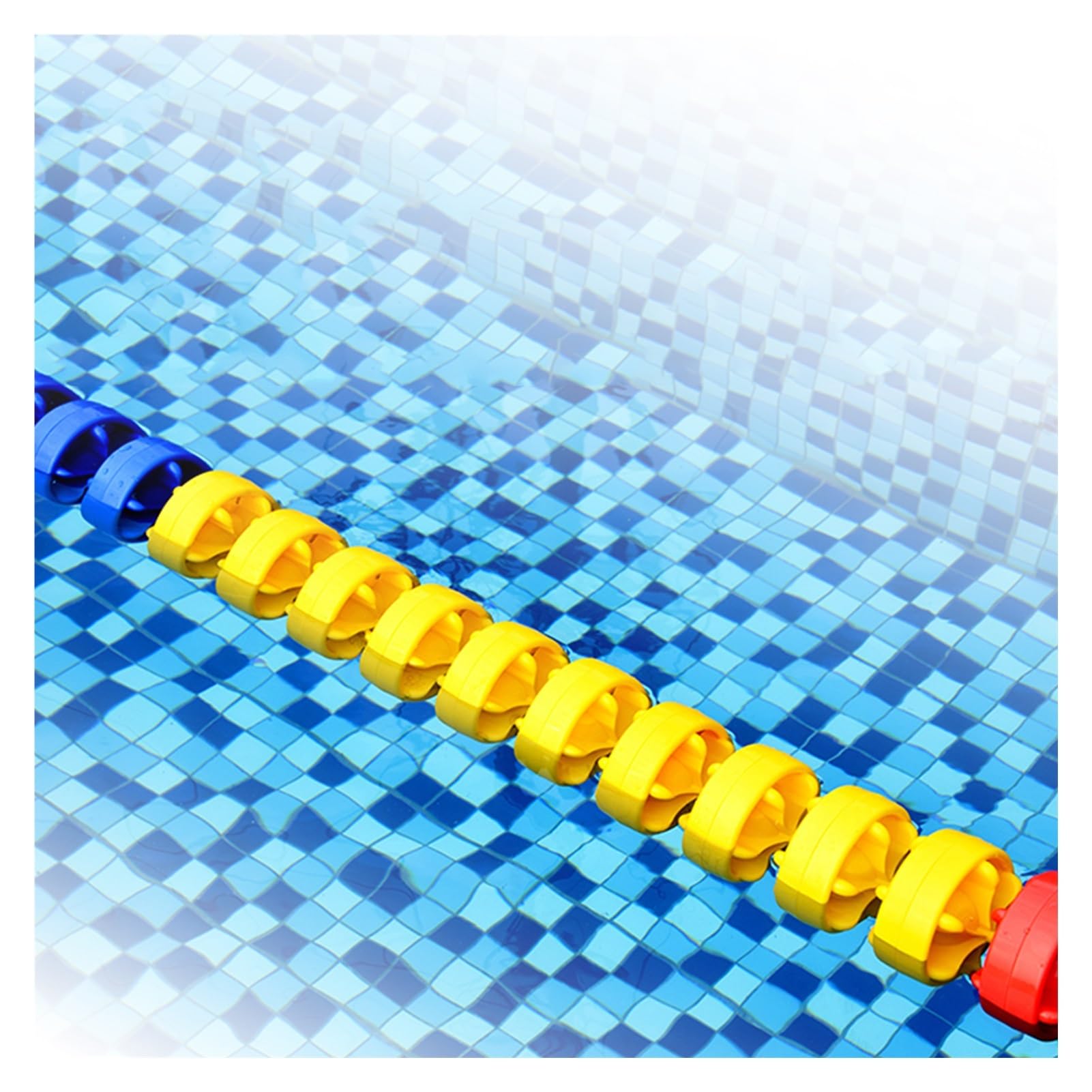 Corde de sécurité de piscine avec flotteurs en nylon haute visibilité