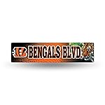 Rico Industries NFL Cincinnati Bengals 16-Inch Plastic Street Sign Dcor
