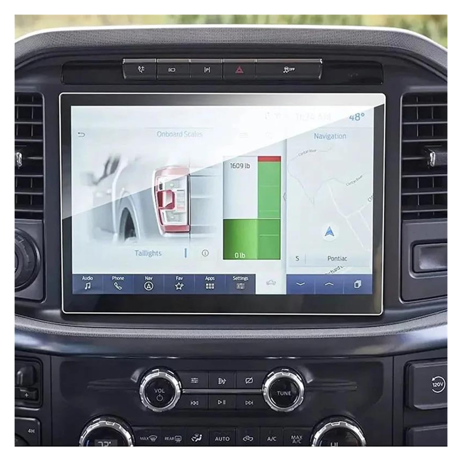 dla F 150 dla F150 Pickup Truck 2021 2022 12-calowa folia ochronna ze szkła hartowanego do nawigacji GPS