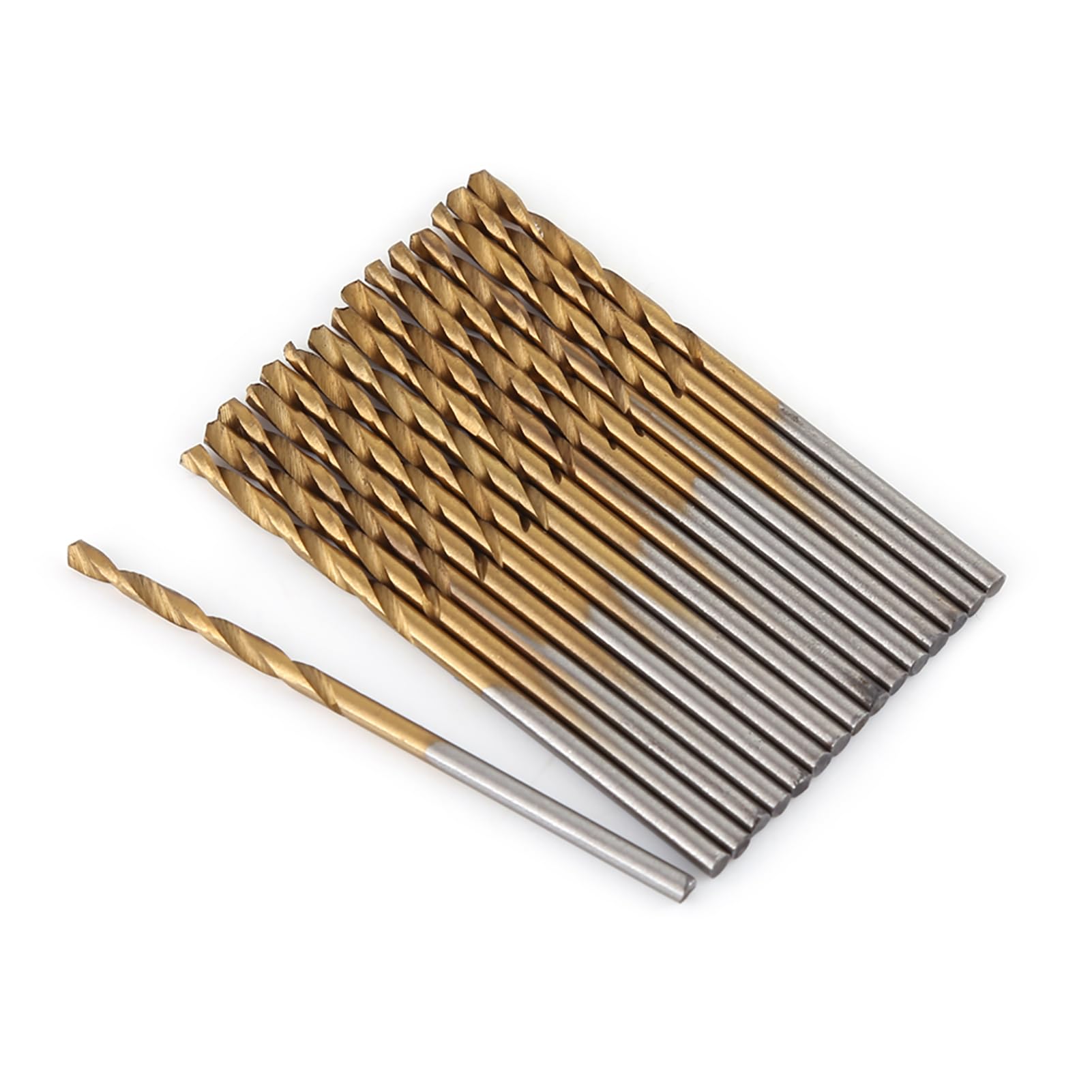 Set di punte da trapano in acciaio rapido con rivestimento in titanio, 99 pezzi - Punte da trapano per metallo HSS per acciaio inossidabile e lega di alluminio - Gamma da 1,5 mm a