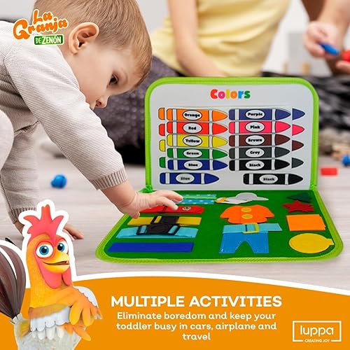 Miniatura 8 de La Granja de Zenon Montessori Actividades Aprendizaje - Aprendizaje preescolar divertido con alfabeto y números, juguete educativo de viaje ideal